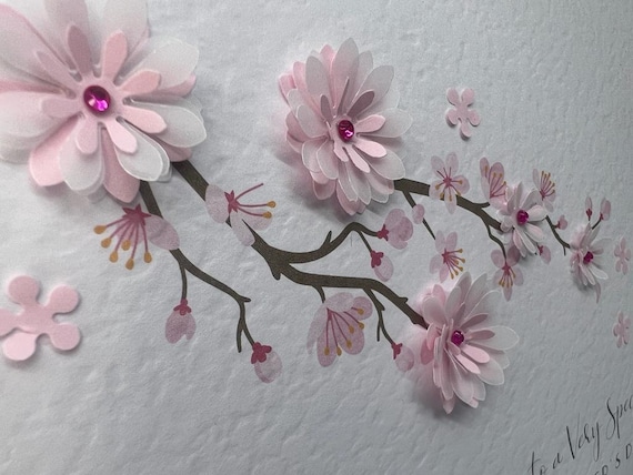 PopLife Cards Biglietto pop-up giorno delle madri in fiore per tutte le occasioni per la festa della mamma, buon compleanno, lauree, anniversario, guarire, simpatia carta di fiori di ciliegio pop-up