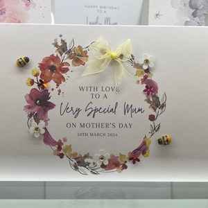 Muttertagskarte, handgemachte Muttertagskarte, spezielle Mama-Karte, 3D-Muttertagskarte, Papierblumenkarte, Karte für Mama, Mutter, Mumie,