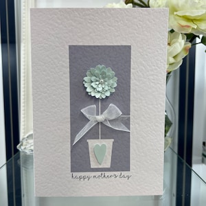 Tarjeta del Día de la Madre, Tarjeta del Día de la Madre hecha a mano, Tarjeta especial para mamá, Tarjeta 3D del Día de la Madre, Tarjeta de flores de papel, Tarjeta para mamá, madre, momia,