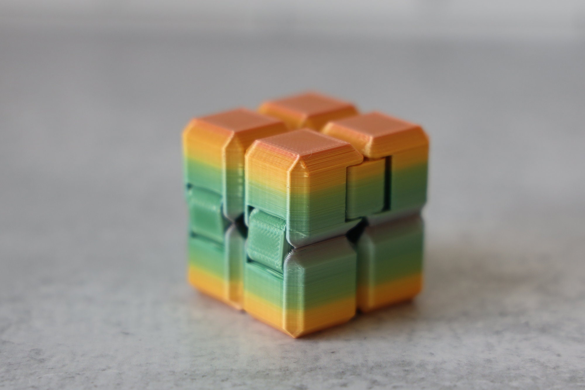 3D Printed Infinity Fidget Cube | Etsy