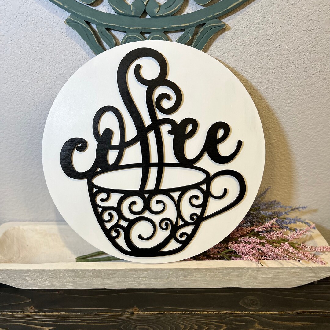 Fresh Brewed Coffee Bar Self Serve Coffee Decor Coffee Etsy