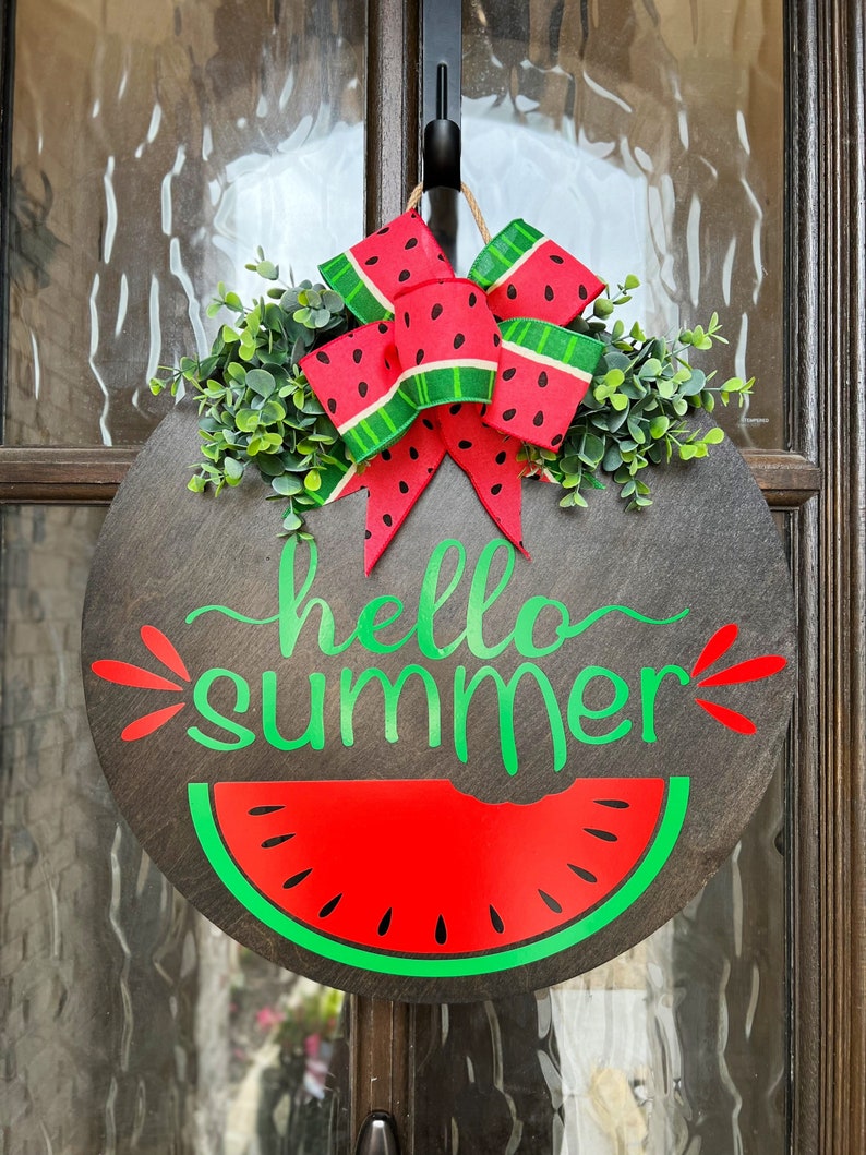 Summer Front Door Decor Front Door Hanger Etsy