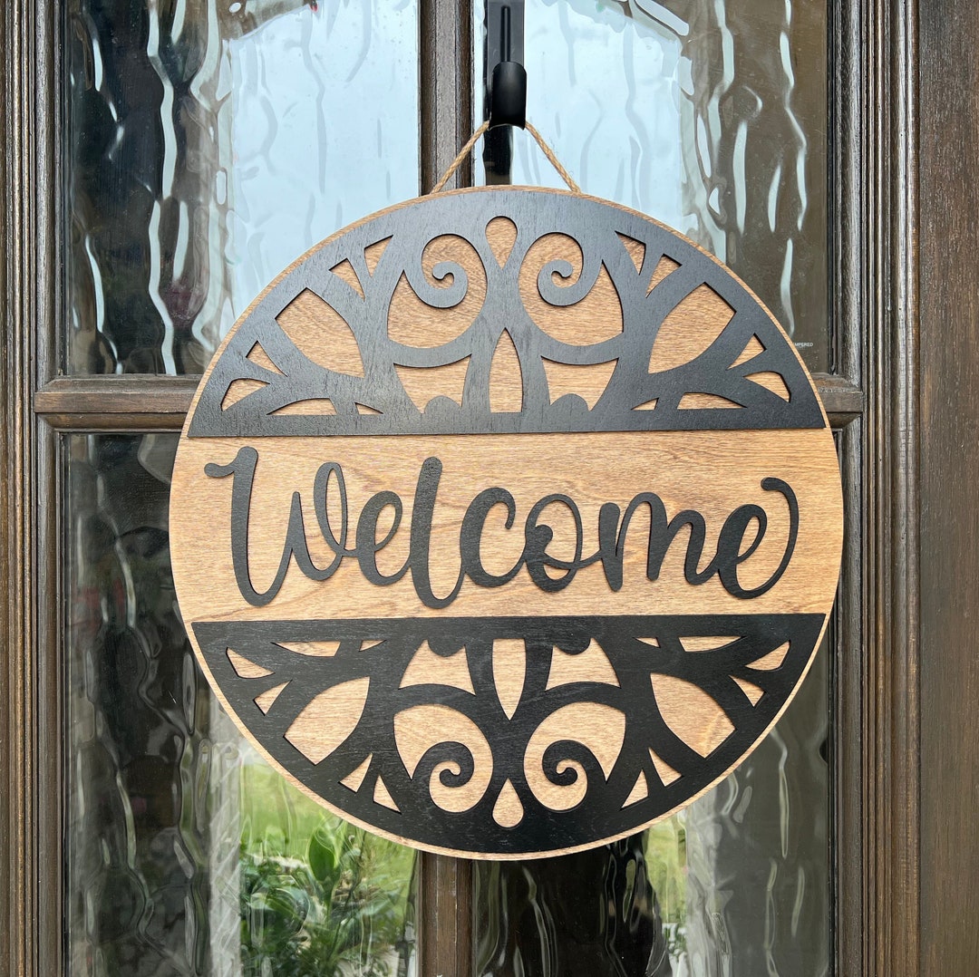 Sign Entryway Decor Raised Wording Sign for