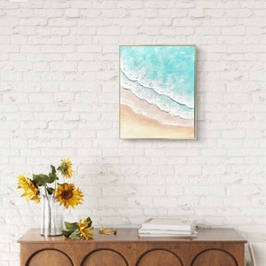 Pittura astratta in acrilico Peinture con texture Arte acrilica Arte astratta Pittura texture Mare Fatto a mano