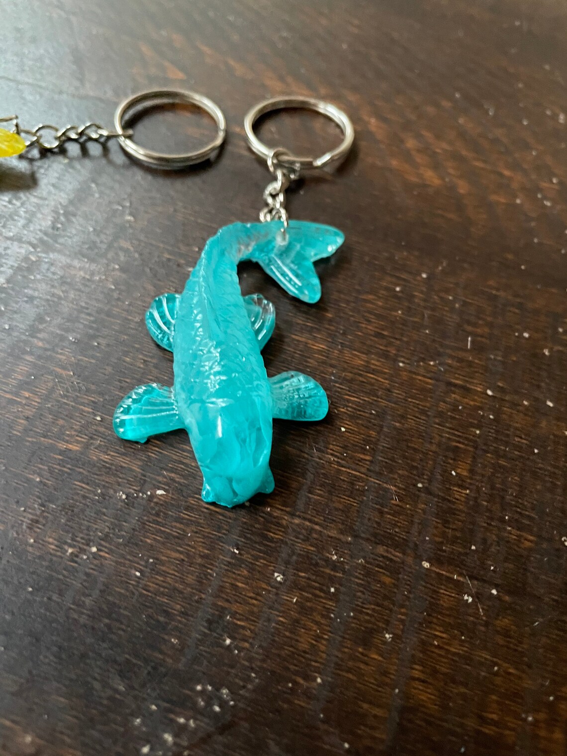 Custom Koi Fish Keychain Etsy
