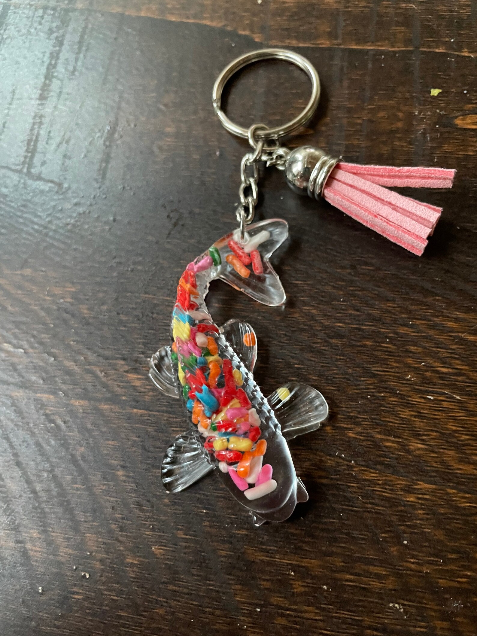 Custom Koi Fish Keychain Etsy