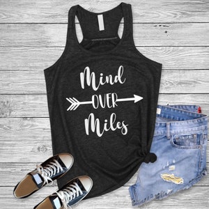 Mind Over Miles Running Design numérique motivant/fichier coupe SVG