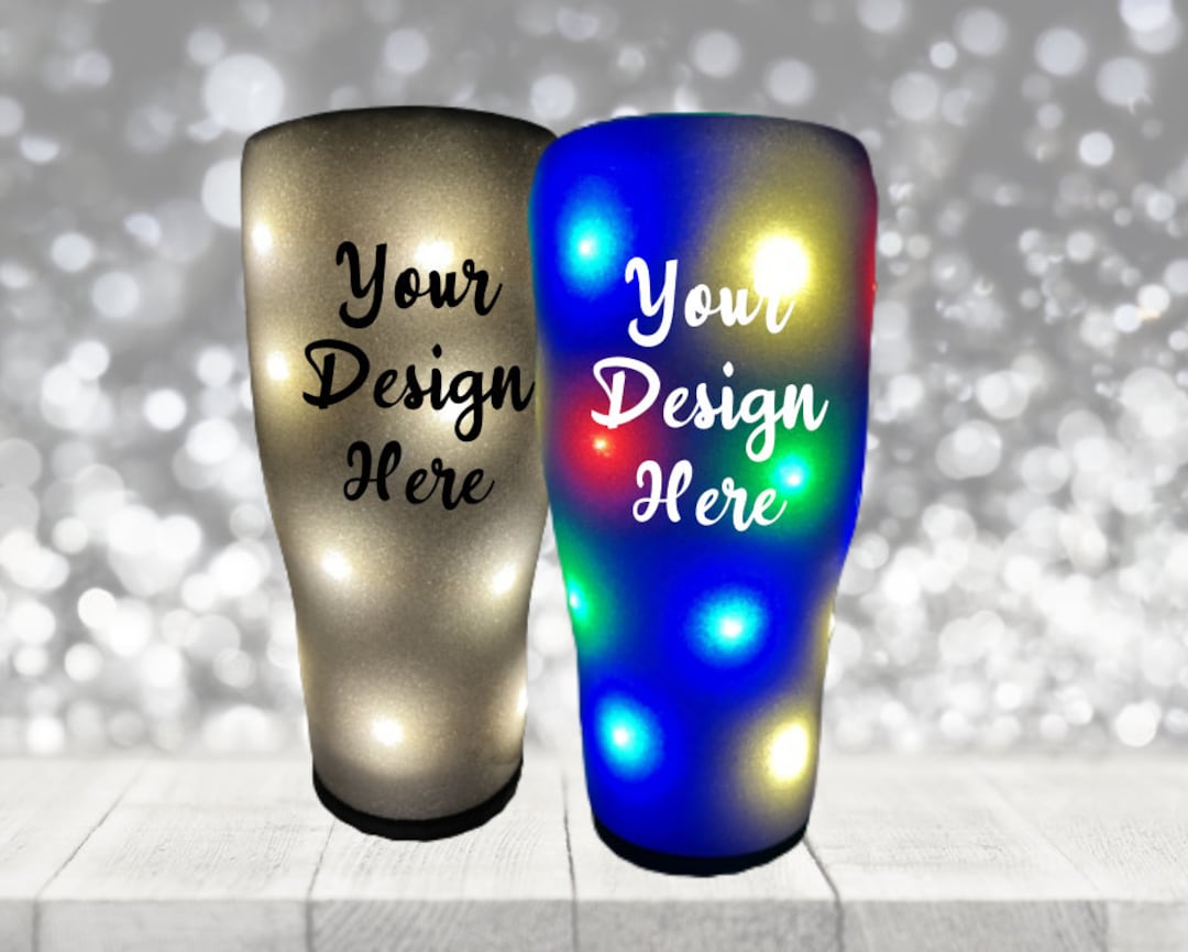 Customized Light up Tumblers With Motion Sensor Feature You Pick What