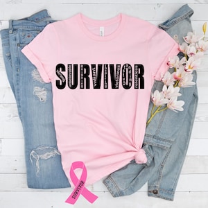 SURVIVOR word Inspiration SVG cut file or PDF file for a breast cancer or cancer survivor
