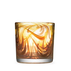 Oak Grain - Whiskey Glass, FREE SHIPPING, Hand Blown Rocks Glass, Made in USA! Cocktail Glass, Scotch Glass