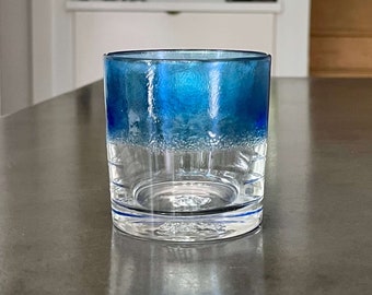 Handblown Whiskey Glass: The Mariner, Cocktail Glassware, Made in USA