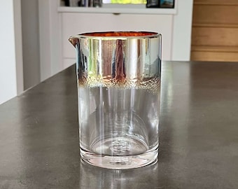 Handblown Cocktail Mixing Glass: The Romanticist, 500ml Barware, Made in USA