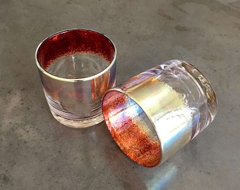 Handblown Whiskey Glass: The Romanticist, Cocktail Glassware, Made in USA
