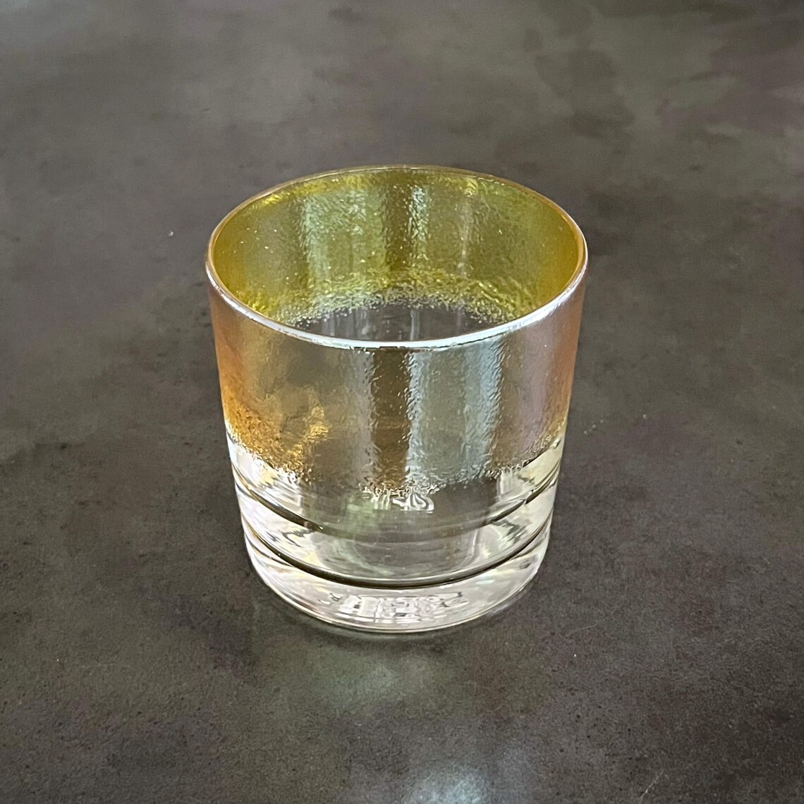 The Gilded One Hand Blown Rocks Glass Whiskey Glasses Etsy