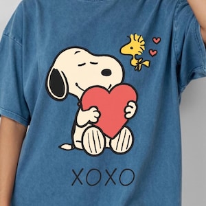 Snoopy und Woodstock Liebe PNG, süßes Valentinstag Design, Snoopy Liebe Digitale Datei, Valentinstag Hund und Freunde PNG, Retro Snoopy PNG Download