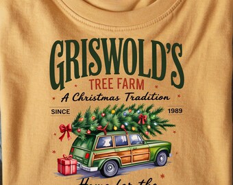 Griswold Christmas Tree Farm PNG, Retro Vacation Design (Digital Download)