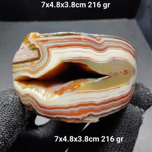 Agate Rhyolite mirror polished ,banded , brand new