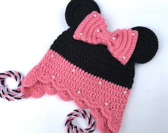 Minnie Mouse beanie, ears