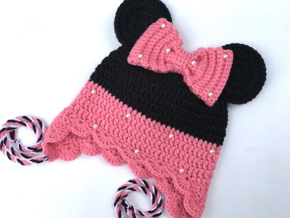 Minnie Mouse Beanie Ears | Etsy