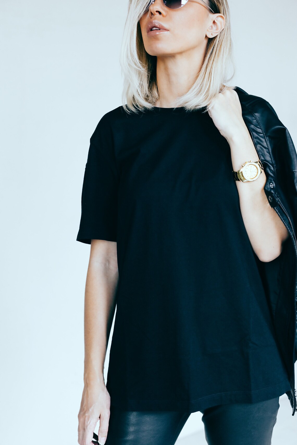 Women's Tshirt free cut / loose fit t shirt / Soft Plain Etsy