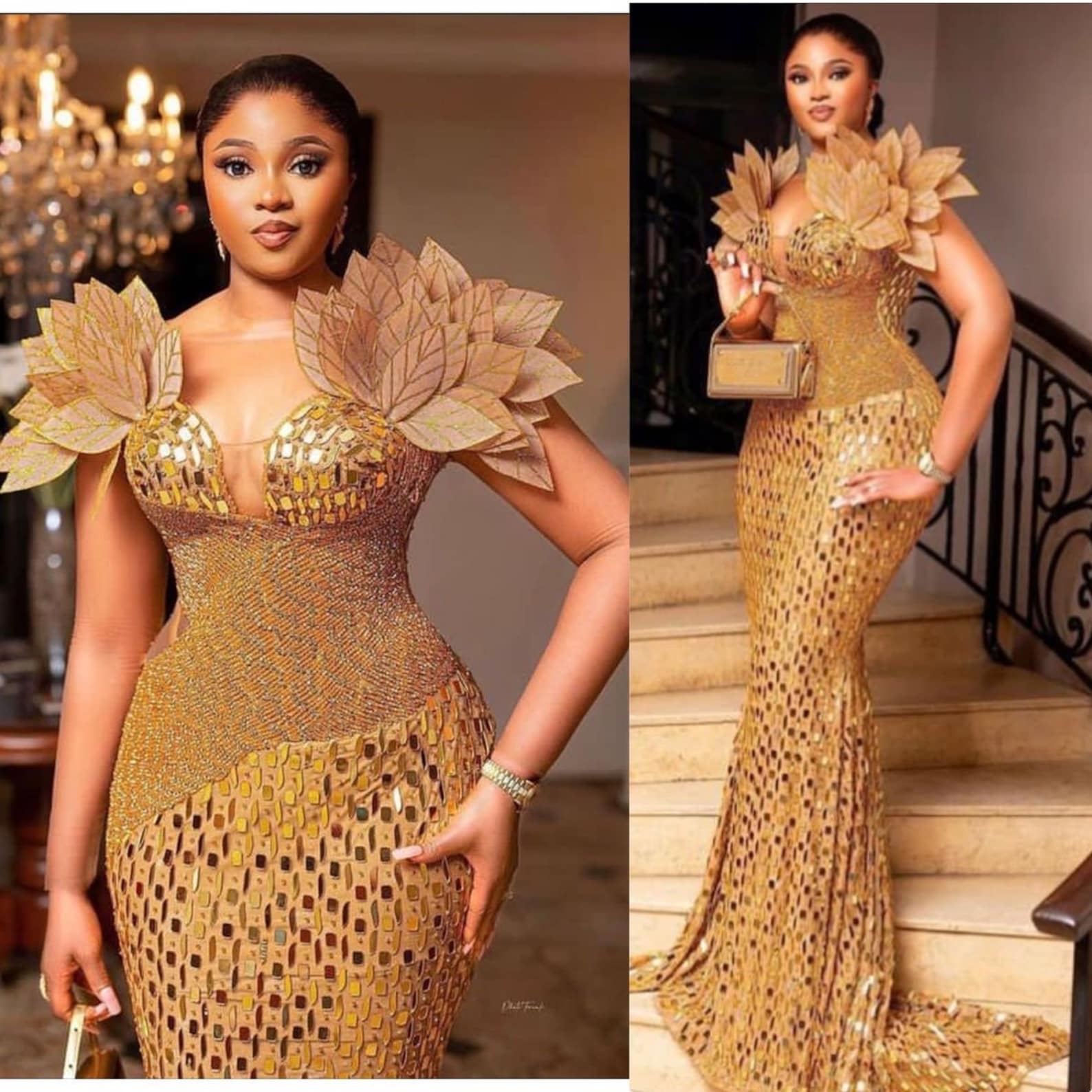 Luxury African Bridal Dress, Custom Bridal Dress, Igbo Bride, African ...