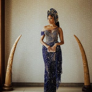 Nigerian wedding attire, Igbo wedding dress, African bridal dress, Elegant classy dress, African wedding dress, Yoruba wedding dress