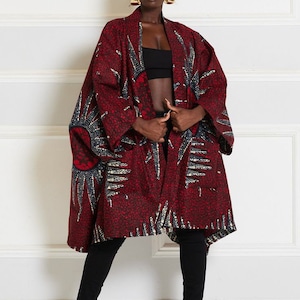 African print kimono,Ankara kimono,Women African print kimono,African style outfit,Ankara jacket,Ankara tops.