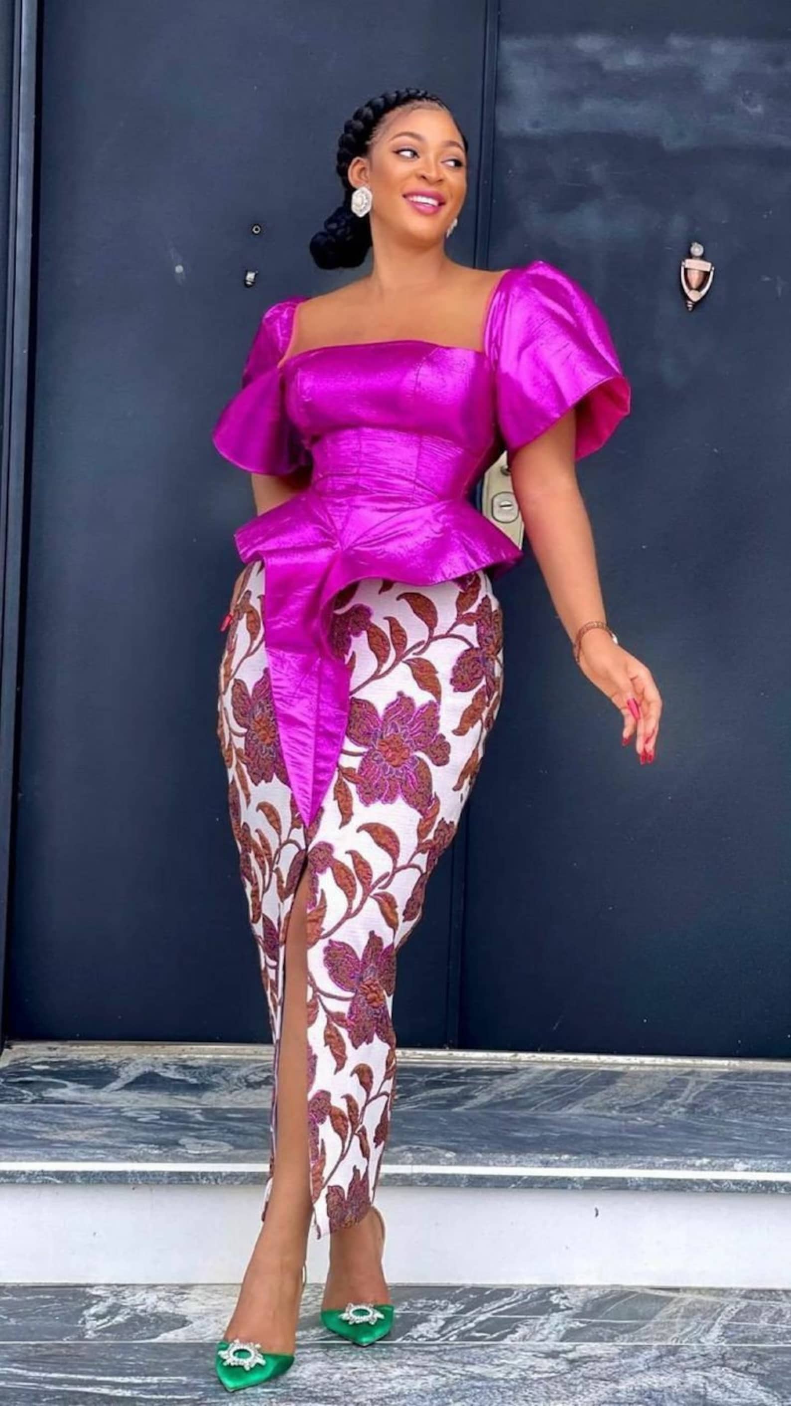 Ankara Wedding Dress, Ankara Wedding Guest Outfit, Ankara Trending ...