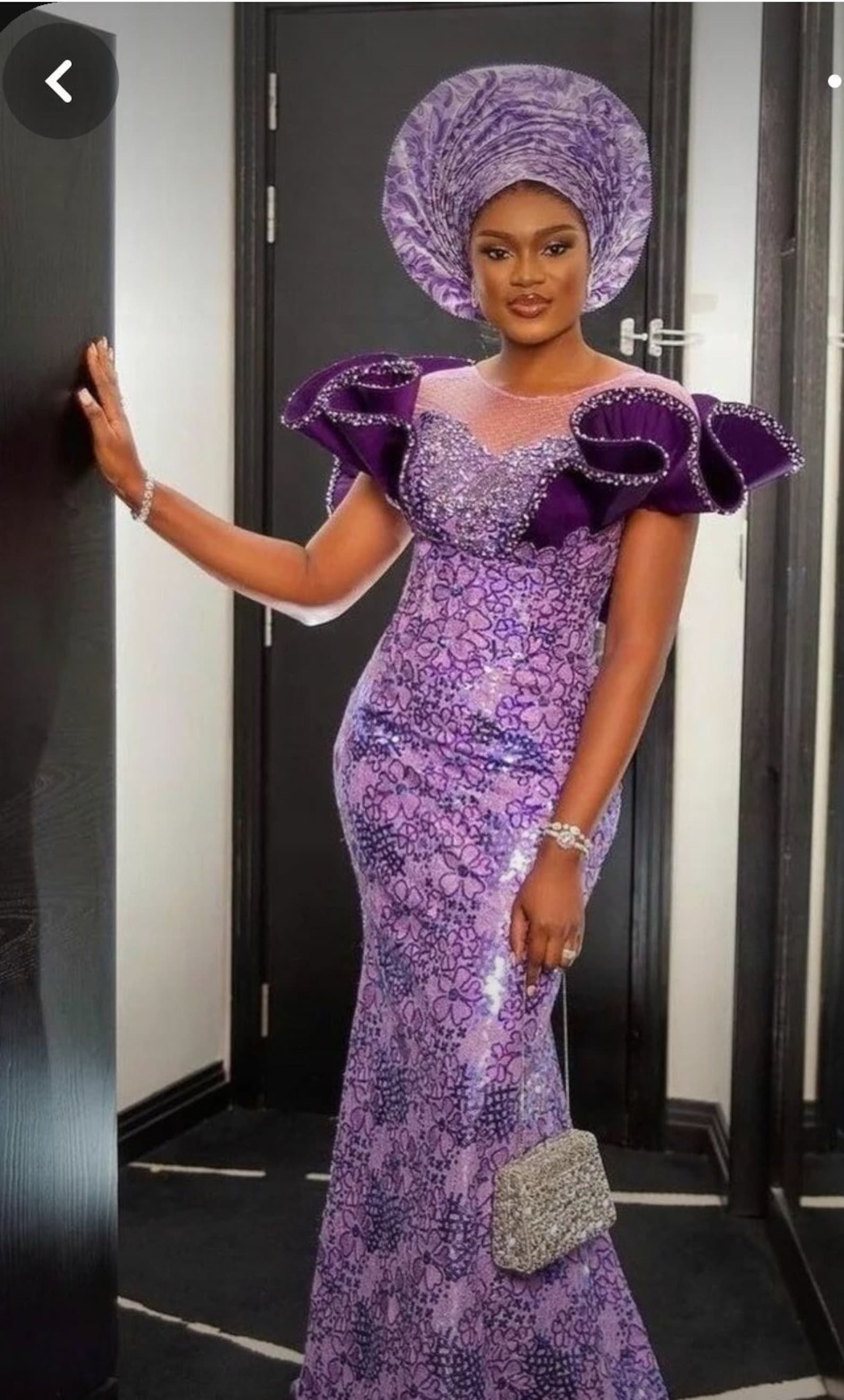 Custom African Print Bridal Dress,elegant Classy Dress, Nigerian ...