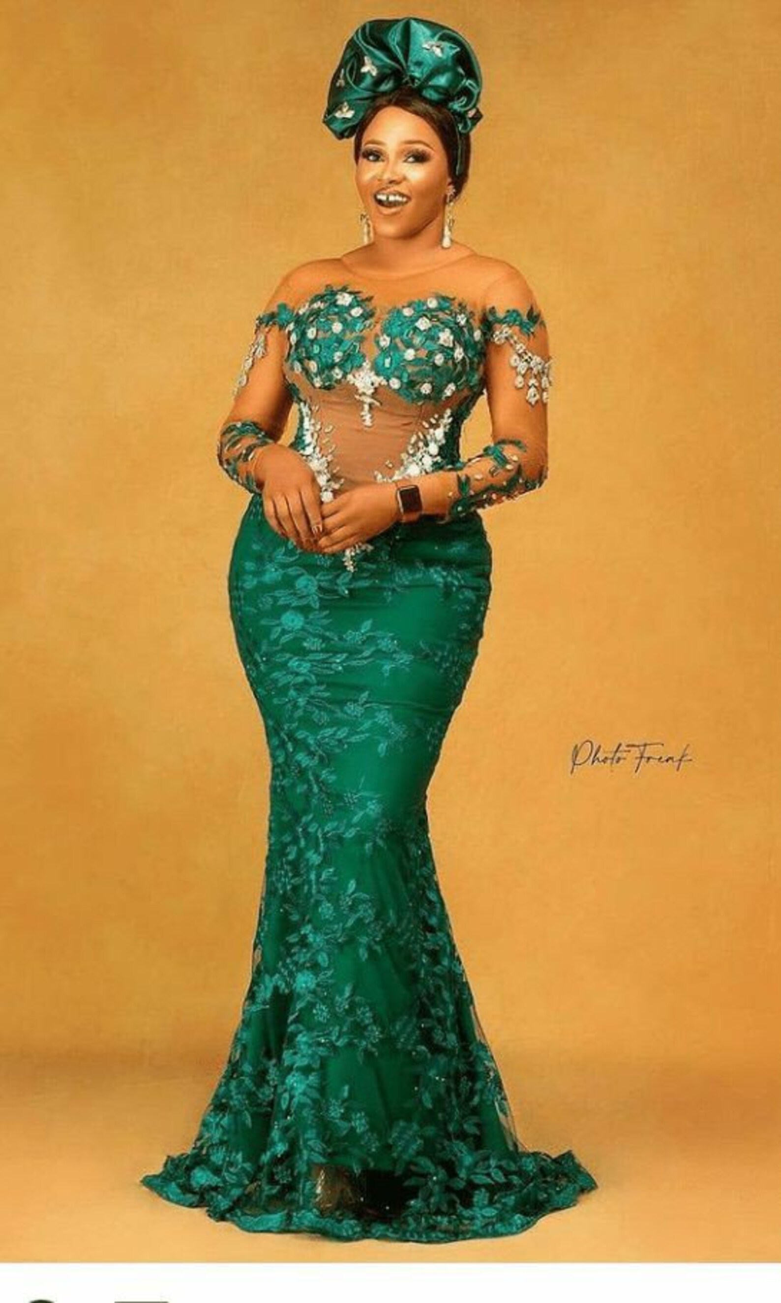Custom African Print Bridal Dress,elegant Classy Dress, Nigerian ...