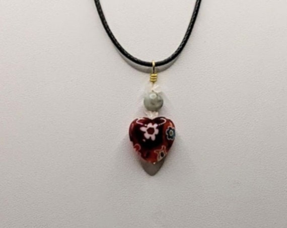 Heart and Stones Pendant Necklace