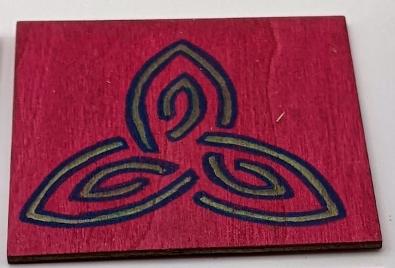 Hand-Painted Triquetra Altar Plate