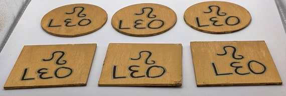 Hand-Painted Leo Altar Plate