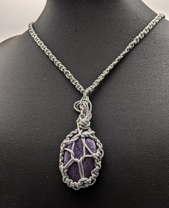Wrapped Stitchtite Pendant Necklace