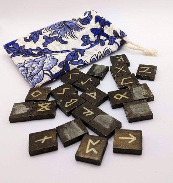 Hand-Painted Elder Futhark Runes Set
