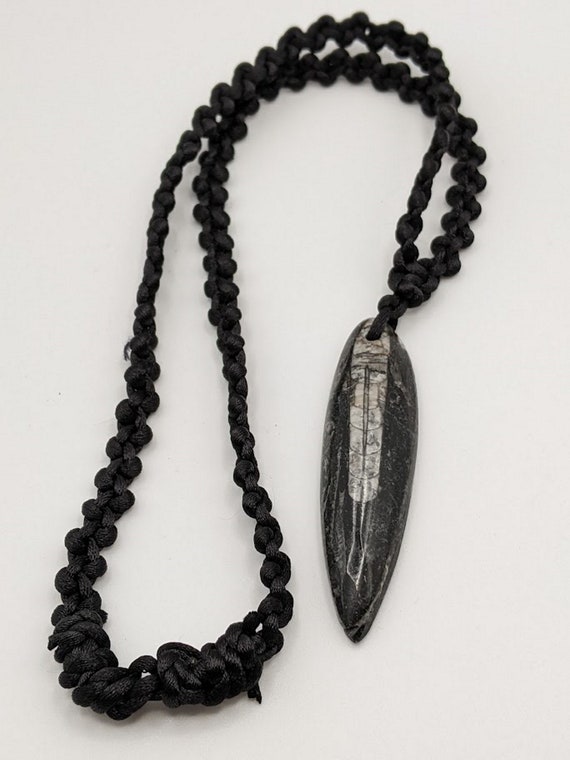 Orthoceras Fossil Pendant Necklace