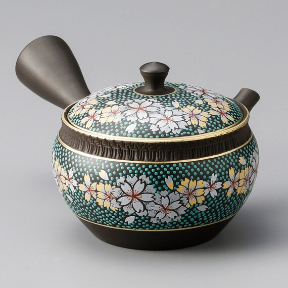 Tokoname ware Kutani ware collaboration Kyusu Japanese teapot Etsy