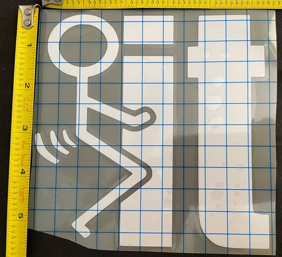 DECAL: F IT Stick Figure | Etsy
