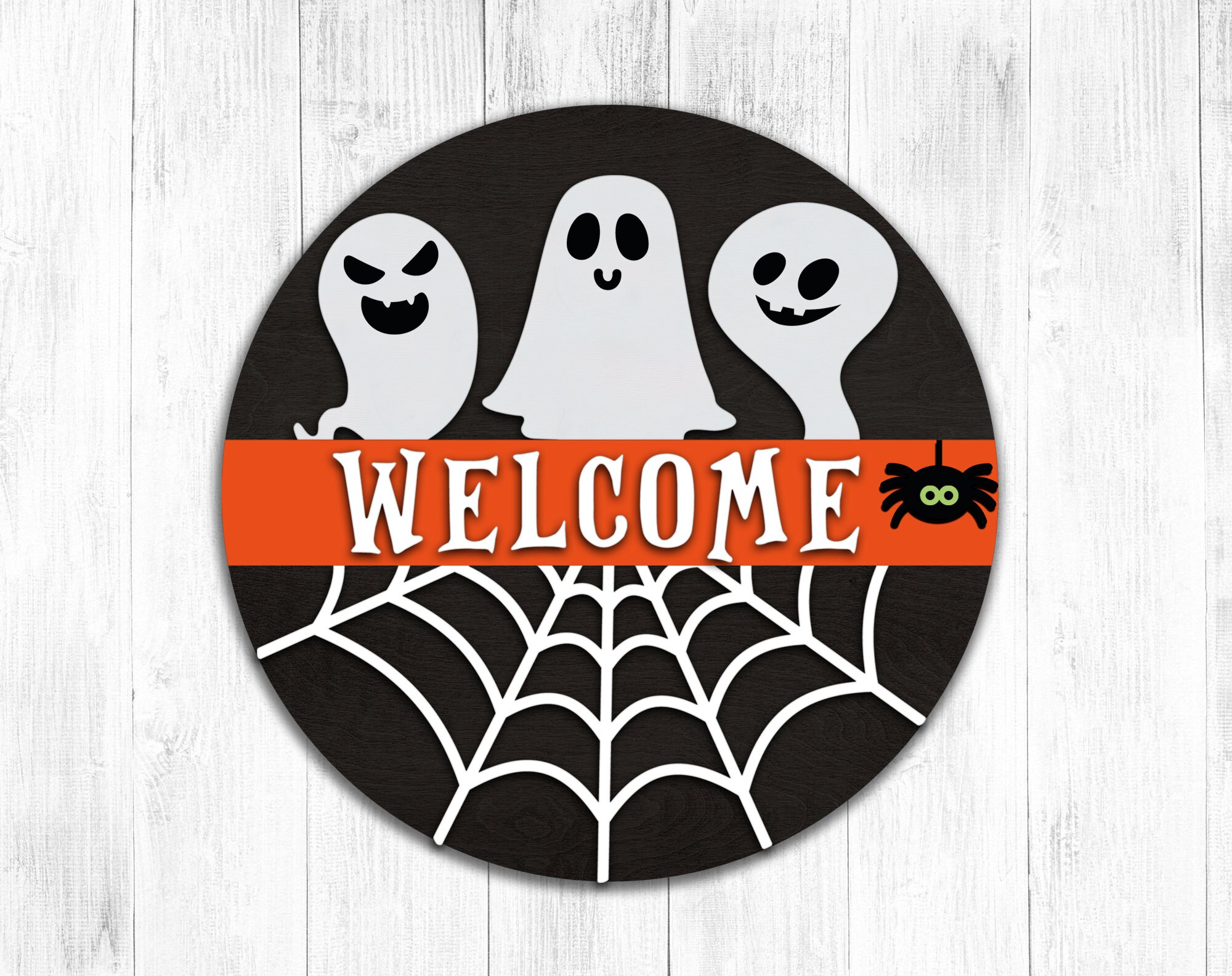 Welcome Ghost Ghost Welcome Sign SVG, Halloween Laser Cut File - Etsy