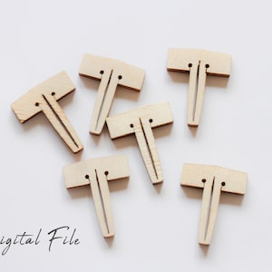 Glowforge Pins SVG, Honeycomb tray pins SVG, Glowforge SVG files, Holding Material, Digital File