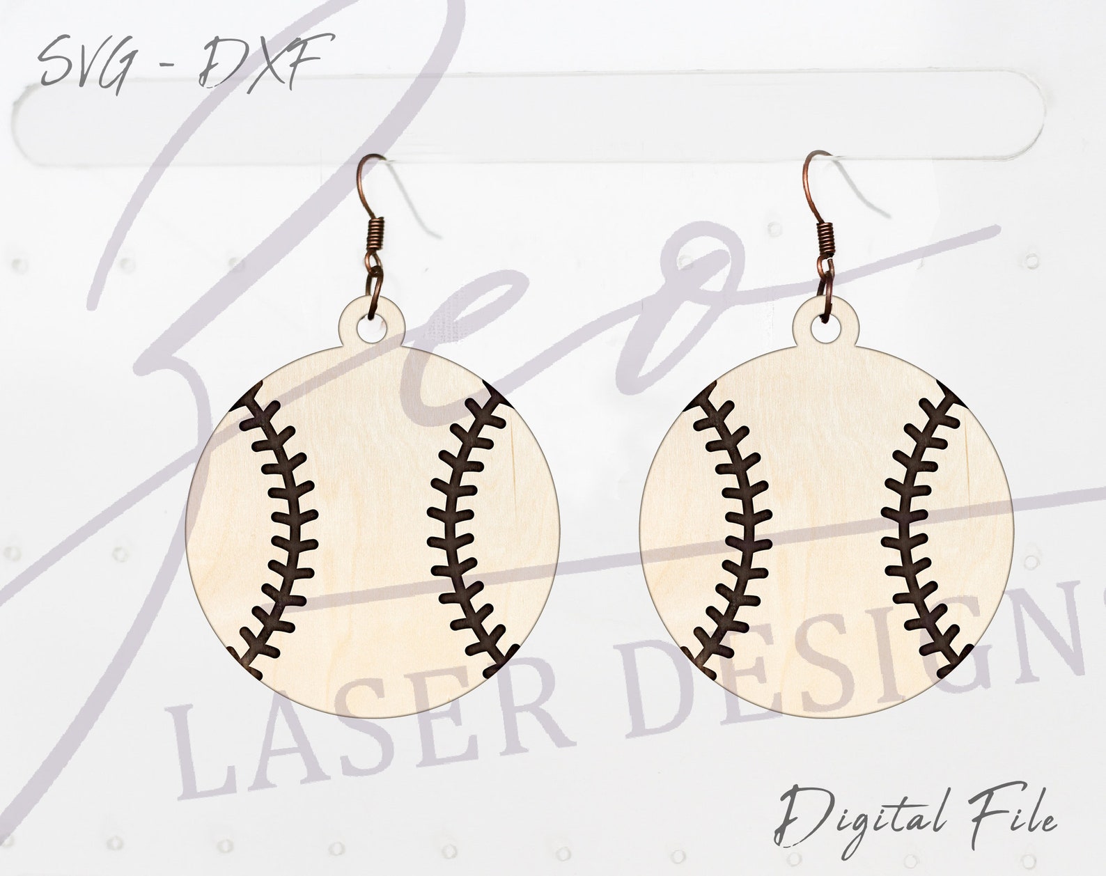 Baseball Earrings SVG Earring SVG for Laser Cut Etsy