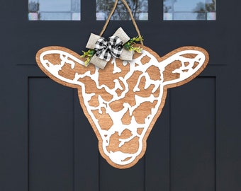 Sheep Head SVG File, Farmhouse Door Hanger (Digital Download)