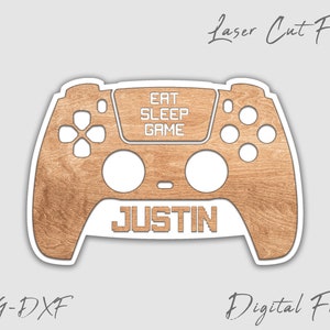 Gamer signe SVG l décoration de la salle de jeux SVG l signe de la manette de jeu SVG l signe de la zone de jeux fichier laser l signe de la salle de jeux svg