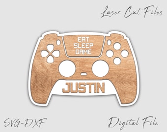 Game Room Decor Sign SVG | Custom Text, Glowforge Laser File (Digital Download)