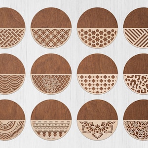 Door Hanger Bundle SVG, 12 Design, Welcome Sign svg, Glowforge Sign Svg, laser file, Patterned Door Hanger cut file, Glowforge files