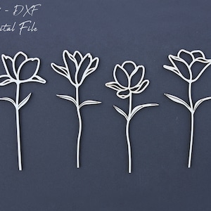 Floral SVG, Floral Glowforge svg Files, Laser Files, Flower svg bundle for glowforge, floral svg laser, DIGITAL FILE