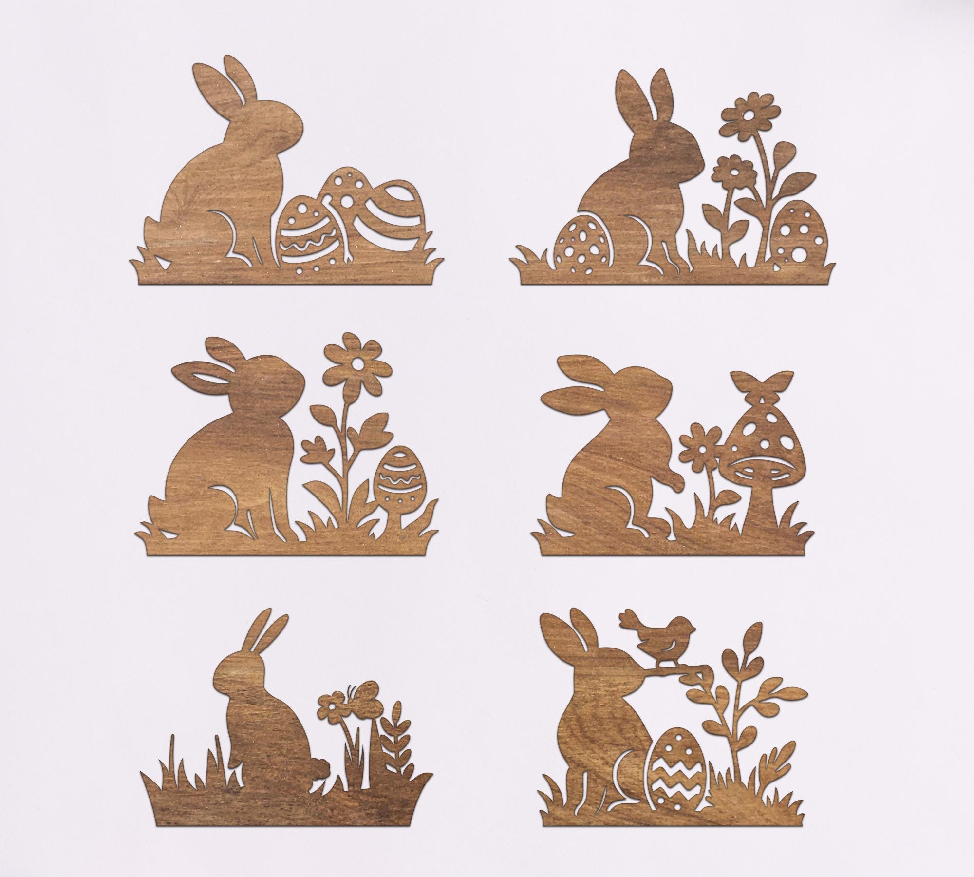 Standing Bunny SVG Bundle, Easter Shelf Sitters, Spring Laser Cut Files ...