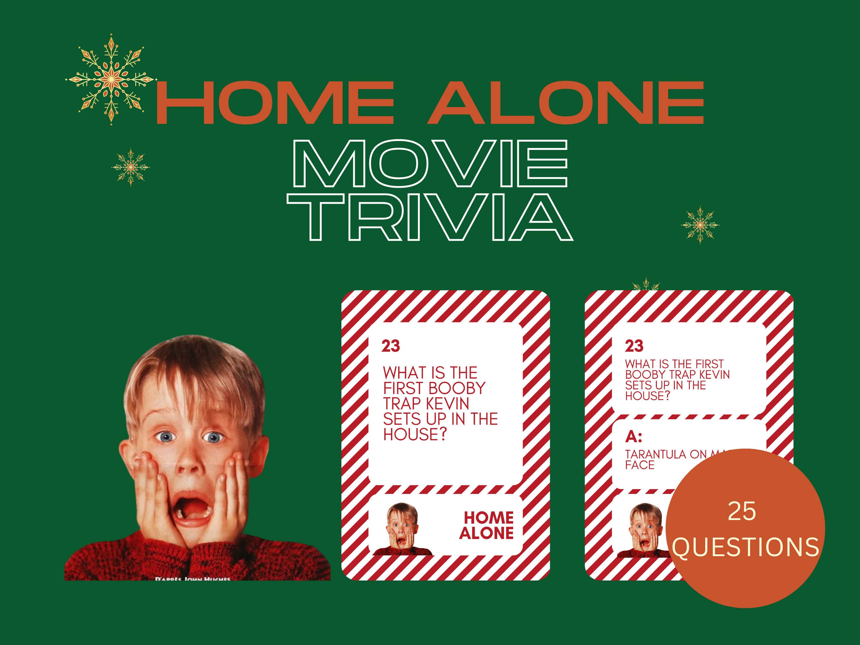 Christmas Movie Trivia Home Alone 1 Christmas Party Game Printable
