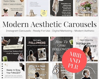 instagram carousel templates, modern aesthetic carousel templates for instagram, canva social media posts, canva templates