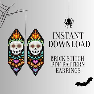 Suga Skull Seed Bead Earrings Suga Skull Seed Bead Earrings
